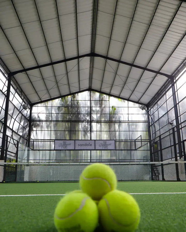 Three balls on the turf